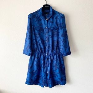 Banana Republic Blue Floral Romper
